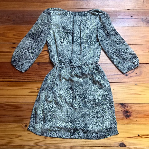 Daniel Rainn Black Yellow Beige Gathered Waist Dress, EUC, XS - Picture 15 of 16